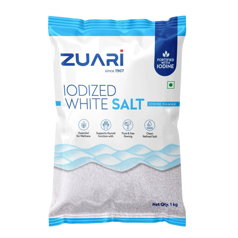 Zuari Foods White Salt 1Kg | Free Flow