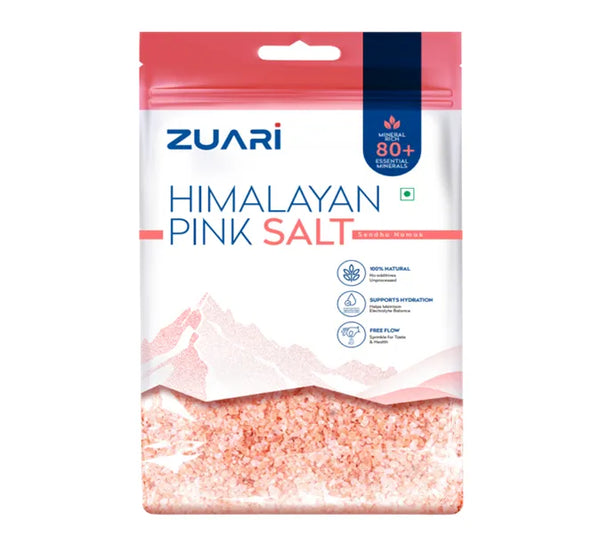 Zuari Foods Pink Salt 1Kg | Free Flow | 80+ Minerals