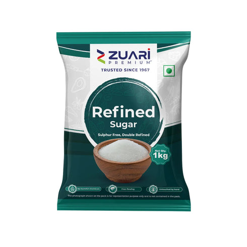Zuari Foods Refined Sugar 1Kg | Sulphurfree Process | Free Flow | Untouched by Hand
