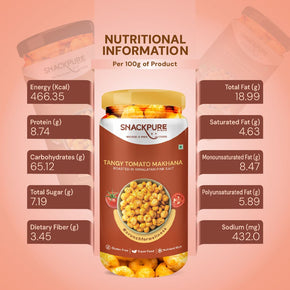 Combo - Peri Peri Makhana, Barbeque Makhana, Tangy Tomato Makhana (75g each)