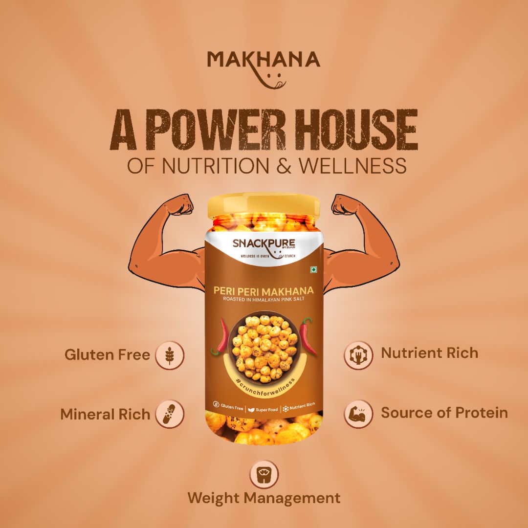 Combo - Pudina Makhana, Peri Peri Makhana, Pepper Makhana (75g each)